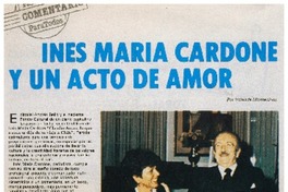 Inés María Cardone y un acto de amor