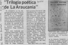 "Trilogía poética de la Araucanía"