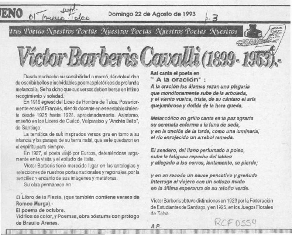 Víctor Barberis Cavalli (1899-1963)  [artículo] A. P.