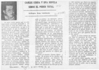 Carlos Cerda y una novela sobre el poder total  [artículo] Wellington Rojas Valdebenito.