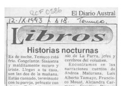Historias nocturnas  [artículo] Francisco J. Ortega.