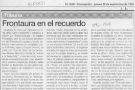 Frontaura en el recuerdo  [artículo] Sergio Ramón Fuentealba.