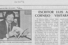 Escritor Luis Alberto Cornejo visitará Talca