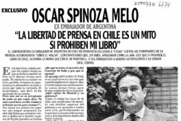 "La libertad de prensa en Chile es un mito si prohiben mi libro"  [artículo] Claudia Echeverría.