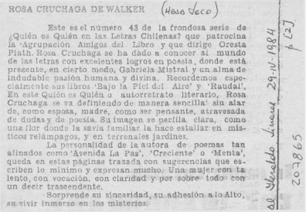 Rosa Cruchaga de Walker
