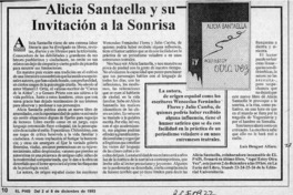 Alicia Santaella y su invitación a la sonrisa  [artículo] Luis Droguet Alfaro.