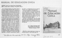 "Manual de educación cívica"