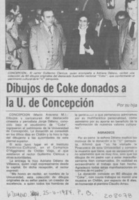 Dibujos de Coke donados a la U. de Concepción