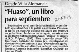 "Huaso", un libro para septiembre  [artículo] Pedro Mardones Barrientos.