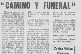 "Camino y funeral"