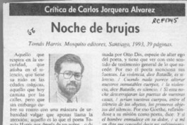 Noche de brujas  [artículo] Carlos Jorquera Alvarez.