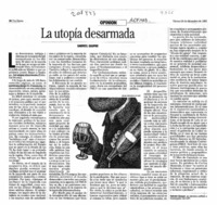 La utopía desarmada  [artículo] Gabriel Gaspar.