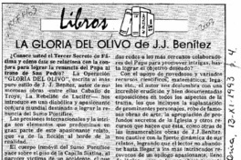 La Gloria del olivo de J. J. Benítez  [artículo].