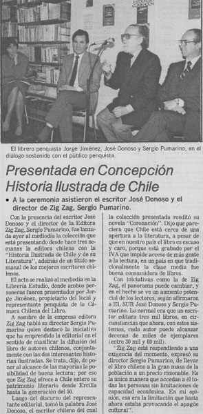 Presentada en Concepción Historia Ilustrada de Chile