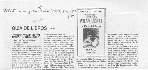 Teresa Wilms Montt, un canto de libertad  [artículo] S. P.