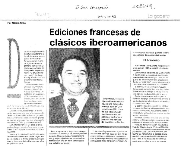 Ediciones francesas de clásicos iberoamericanos  [artículo].