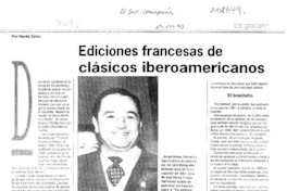 Ediciones francesas de clásicos iberoamericanos  [artículo].