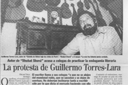 La protesta de Guillermo Torres-Lara  [artículo] Oscar Vega.
