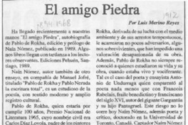 El amigo piedra  [artículo] Luis Merino Reyes.