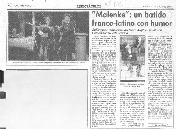 "Malenke", un batido franco-latino con humor
