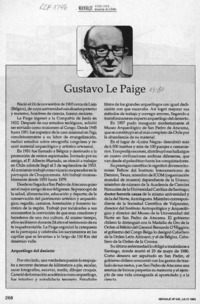 Gustavo Le Paige  [artículo].