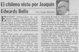 El chileno visto por Joaquín Edwards Bello