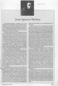 Juan Ignacio Molina  [artículo].