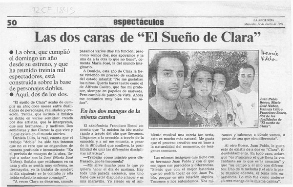 Las Dos caras de "El sueño de Clara".