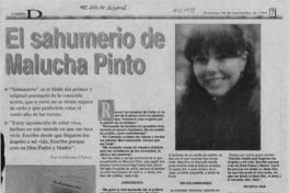 El sahumerio de Malucha Pinto  [artículo] Guillermo Chávez.