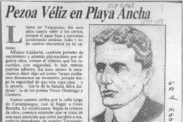 Pezoa Véliz en Playa Ancha  [artículo] H. R. Cortés.