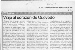 Viaje al corazón de Quevedo  [artículo] Hernán Muñoz Villegas.