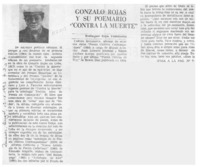Gonzalo Rojas y su poemario "Contra la muerte"  [artículo] Wellington Rojas Valdebenito.
