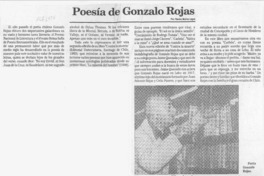 Poesía de Gonzalo Rojas  [artículo] Marino Muñoz Lagos.