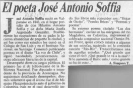 El poeta José Antonio Soffia  [artículo] A. Simpson T.