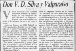 Don V. D. Silva y Valparaíso  [artículo] A. Simpson T.