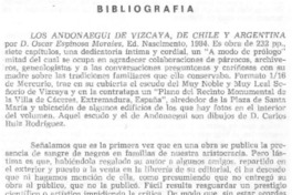 "Los Andonaegui de Vizcaya, de Chile y Argentina"