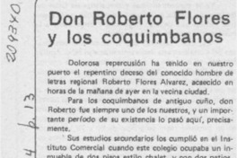 Don Roberto Flores y los coquimbanos
