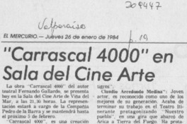 "Carrascal 4000" en sala del cine arte