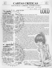 Lulú  [artículo] Radomiro Spotorno.