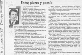 Entre piures y poesía  [artículo] Enrique Ramírez Capello.