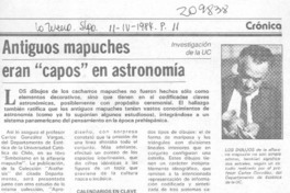 Antiguos mapuches eran "capos" en astronomía
