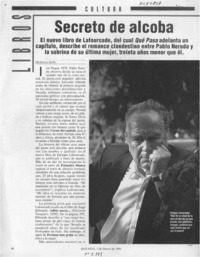 Secreto de alcoba  [artículo] Marcelo Soto.