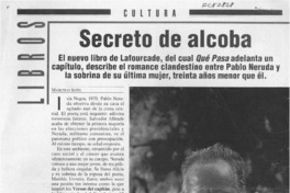 Secreto de alcoba  [artículo] Marcelo Soto.