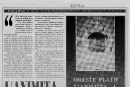 L'animita de Oreste Plath  [artículo] Fernando Quilodrán.