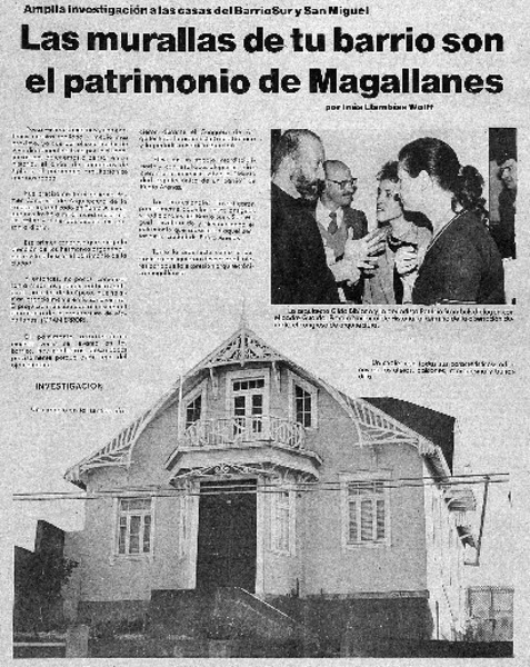 Las murallas de tu barrio son el patrimonio de Magallanes