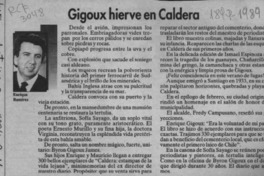 Gigoux hierve en Caldera  [artículo] Enrique Ramírez.
