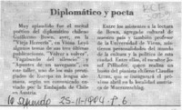 Diplomático y poeta  [artículo].