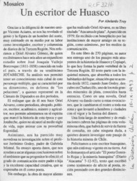Un escritor de Huasco  [artículo] Abelardo Troy.