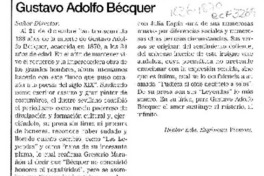 Gustavo Adolfo Bécquer  [artículo] Héctor Edo. Espinoza Viveros.