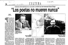 "Los Poetas no mueren nunca"